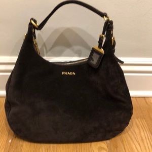 Prada suede handbag